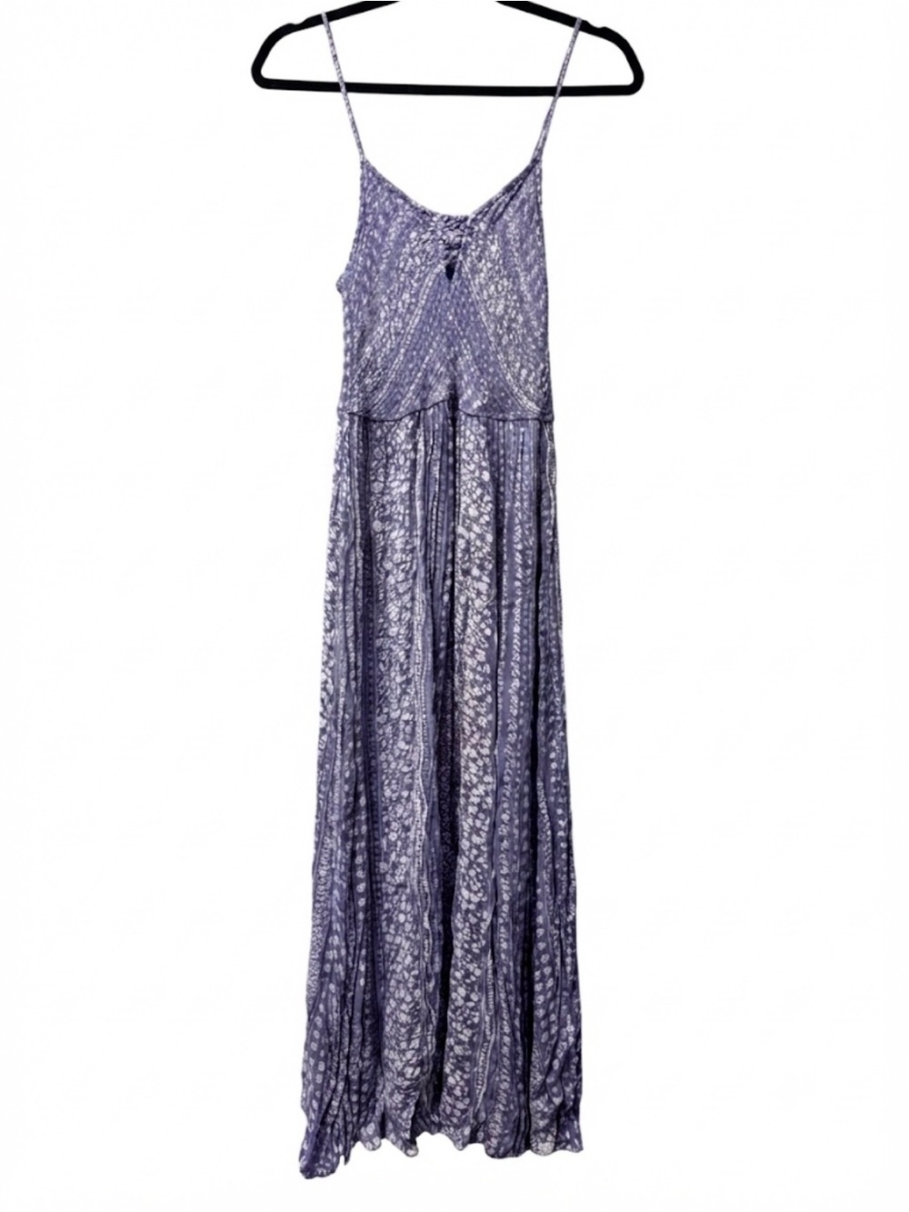 Boho Maxi Sundress in Lavender Purple - Spaghetti Strap